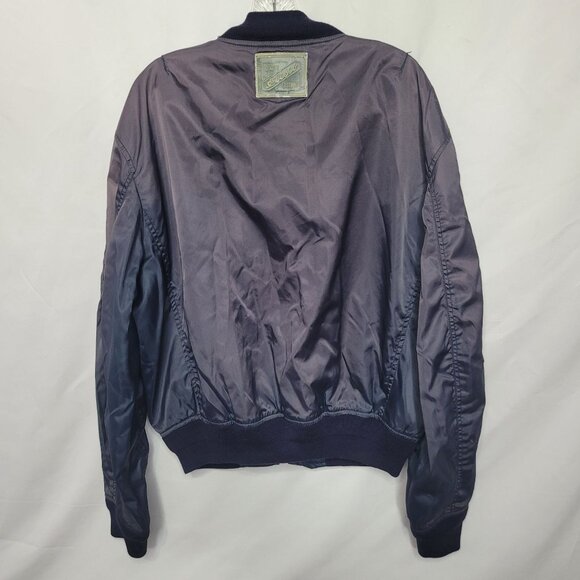 Vintage 1980s Levi Strauss Elesco MA1 Flyers Men's Baseball Bomber Jacket Size L - Picture 4 of 12